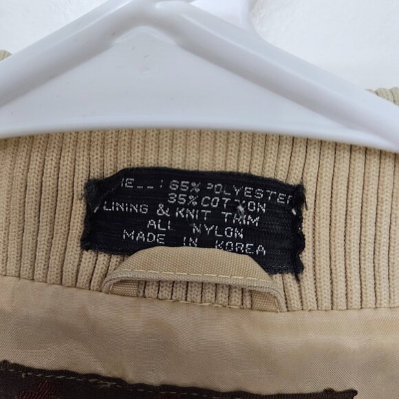 Robert Lewis Lined Vented Jacket Beige Zip Front Long Sleeve Men - Picture 6 of 10